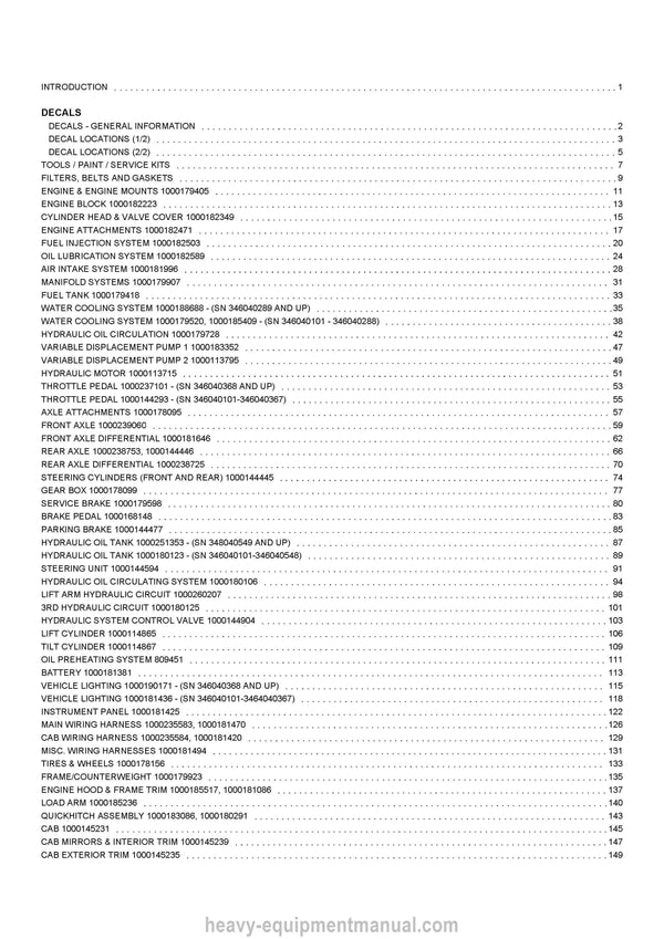 Gehl AWS36 Parts Manual 918263 2012