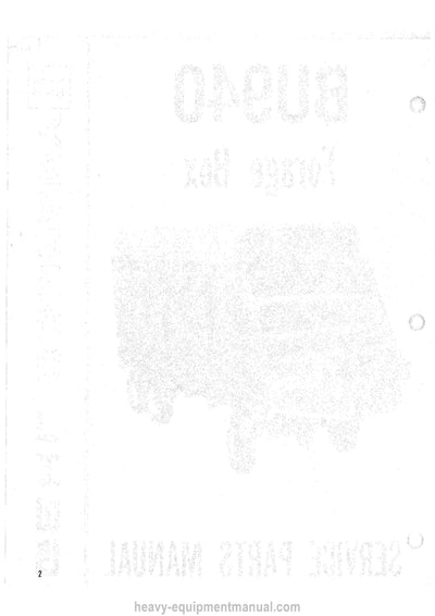 Gehl BU940 Forage Box (902433) Service Parts Manual PDF Download