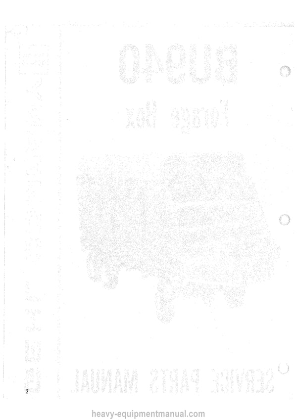 Gehl BU940 Forage Box (902433) Service Parts Manual PDF Download