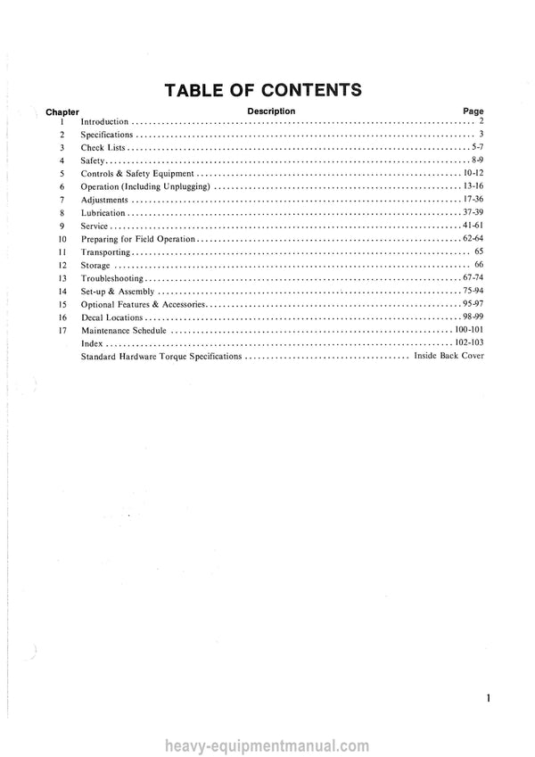 Gehl CB1000 Forage Harvesters Operators Manual 902592A