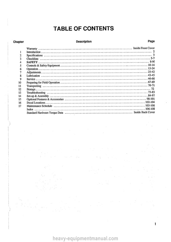 Gehl CB860 Forage Harvesters SN 9300 and Before Operators Manual 904075A 1988