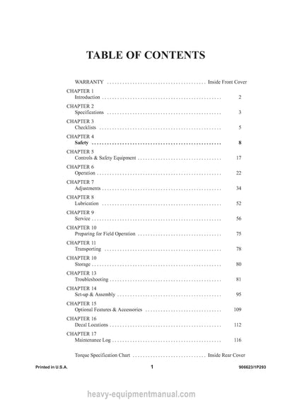 Gehl CB 1260 SN 15501 and Up CB 1265 SN 15501 and Up Forage Harvesters Operators Manual 906623C 1997