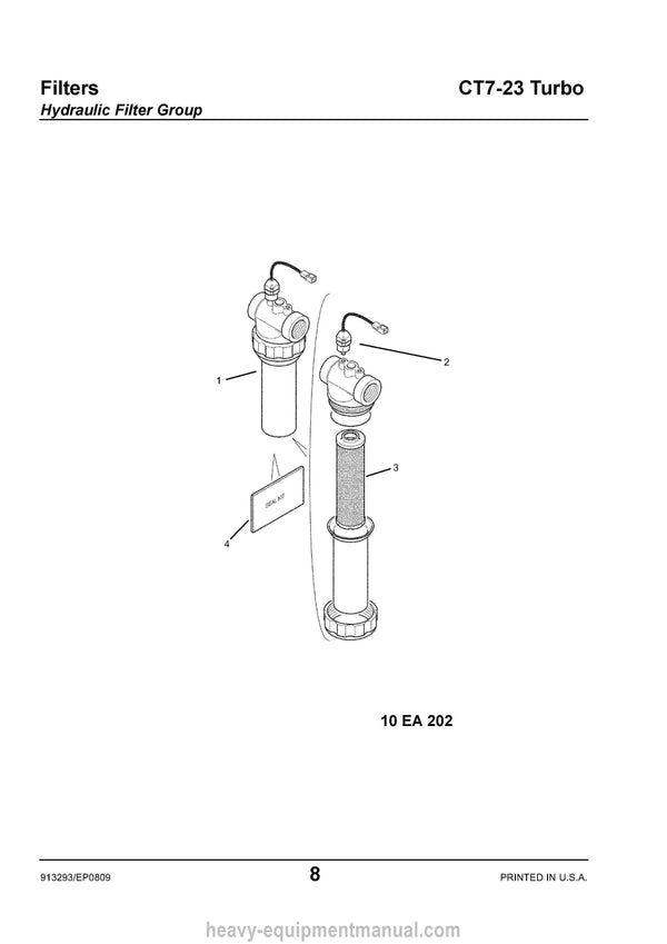 Gehl CT7-23 Turbo Telescopic Handler (913293E) Parts Manual SN 245989 - 263523 