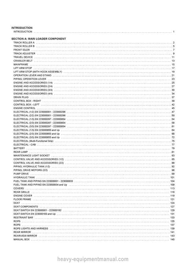 2011 Gehl CTL65 Compact Track Loader (917294) Parts Manual PDF Download