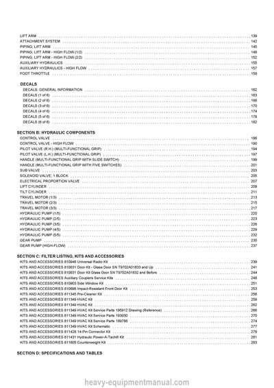Gehl CTL85 Parts Manual 917301 2011