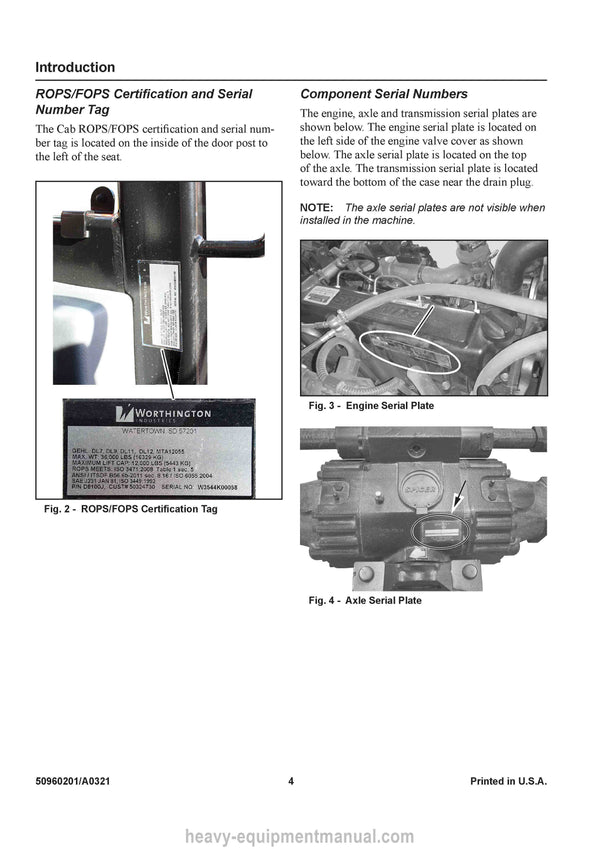Gehl DL11-44/55 GEN:3 DL12-40/55 GEN:3 Manitou MTA 12055 Series 3 Telescopic Handler Service Manual 50960201-A