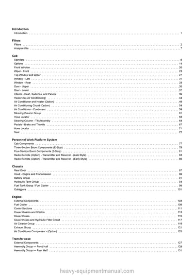 Gehl DL7 DL9 DL11 DL12 Telescopic Handler (50960020D) Parts Manual PDF
