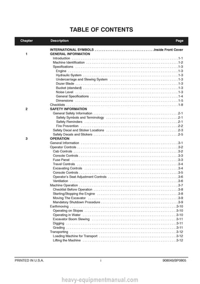 Gehl GE 142 GE 152 GE 192 GE 222 Crawler Excavator Operator Manual 908049A PDF