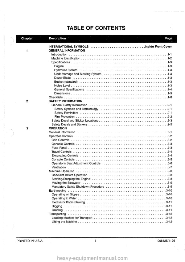 Gehl GE 272 GE 292 GE 342 GE 362 Compact Excavator Operator Manual 908125A