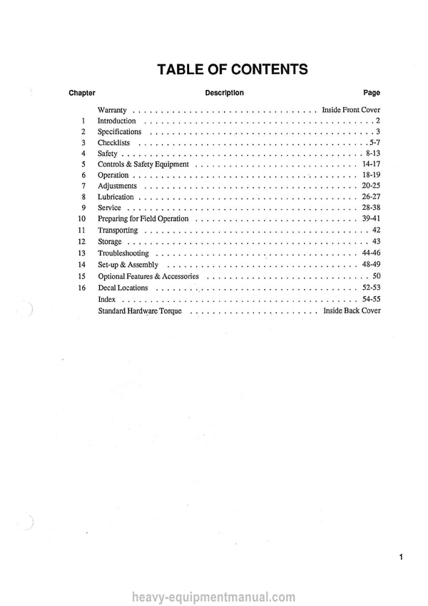 Gehl MC2140 MC2170 Mower Conditioner Operators Manual 904985A 1990