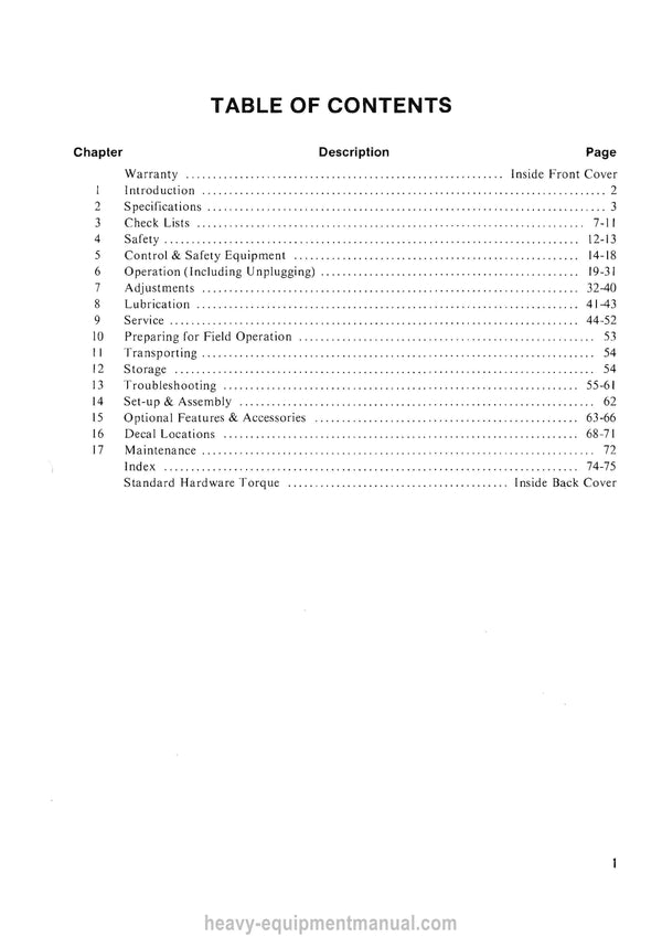 Gehl MX-ALL 135 Operator Manual 903455 - PDF Download