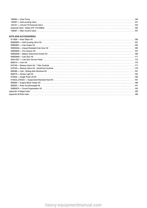 2019 Gehl R105 Skid Steer Loader (50950259E) Parts Manual Download PDF
