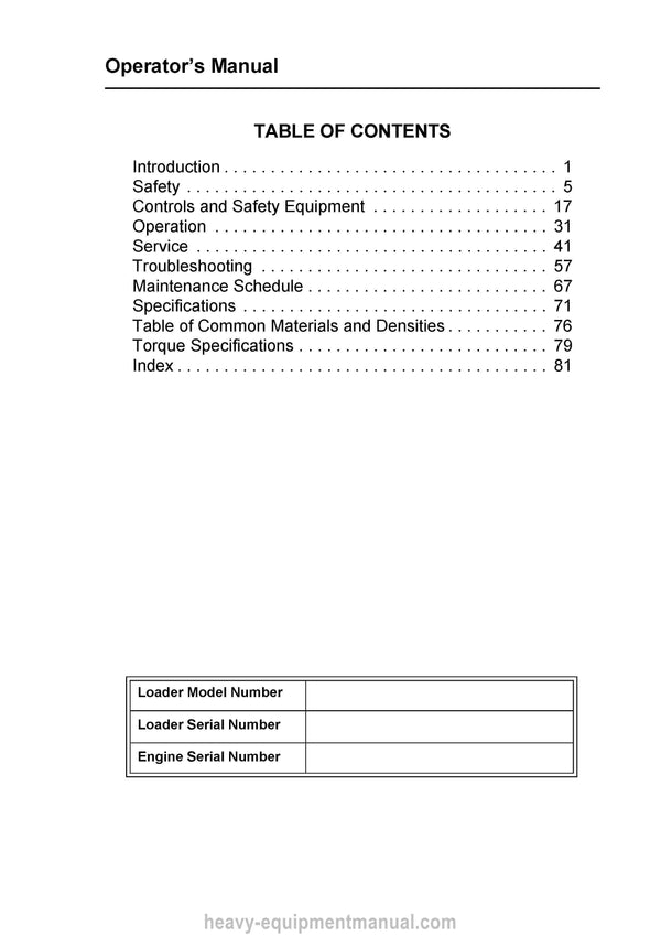 Gehl R134 Skid Steer Loader (50111947B) Operator Manual PDF Download