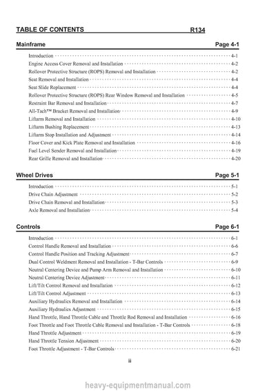 Gehl R134 Skid Steer Loader (50112514) Service Repair Manual PDF Download