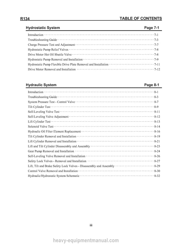 Gehl R134 Skid Steer Loader (50112514) Service Repair Manual PDF Download