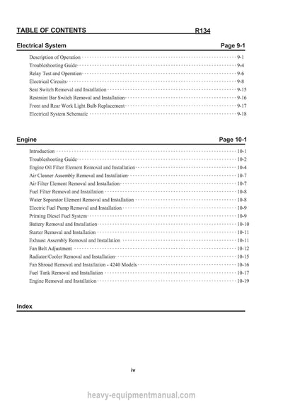 Gehl R134 Skid Steer Loader (50112514) Service Repair Manual PDF Download
