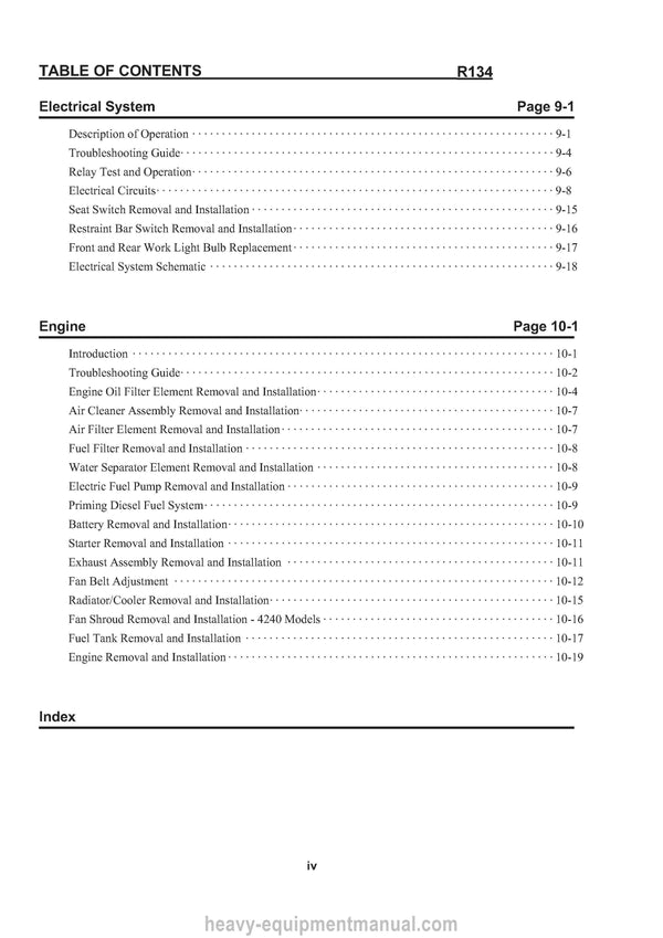 Gehl R134 Skid Steer Loader (50112514) Service Repair Manual PDF Download