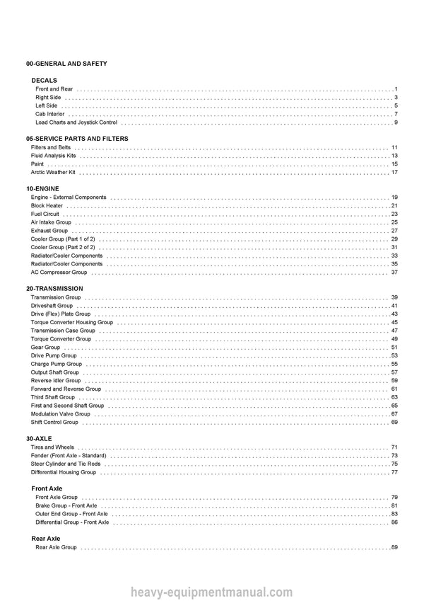 2021 Gehl RS6-34 GEN 3 Telescopic Handler (50960139C) Parts Manual PDF Download
