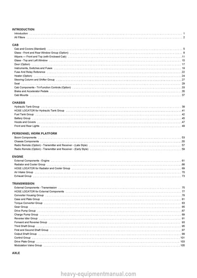 2013 Gehl RS6-34 Telescopic Handler (913317) Parts Manual PDF SN 21541 - 22450