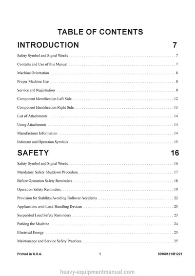 Gehl RS6-42 RS8-42/44 RS9-50 RS10-44/55 RS12-42 MARK 74, GEN3 M74, GEN4 Telescopic Handler Service Manual 50960181-B