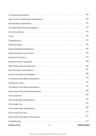 Gehl RT105 Mustang 1050RT Compact Track Loader Service Manual 50950457B PDF