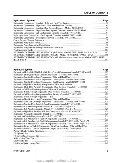 Gehl RT135 RT165 Compact Track Loader Service Manual 50950470-A PDF Download