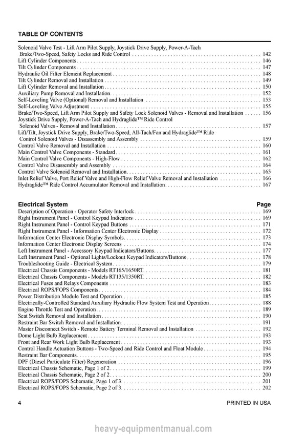 Gehl RT135 RT165 Compact Track Loader Service Manual 50950470-A PDF Download