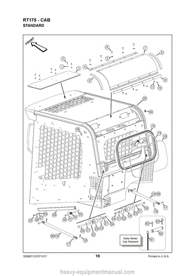 Gehl RT175 Gen2 Gen3 Compact Track Loader (50960112C) Parts Manual Download