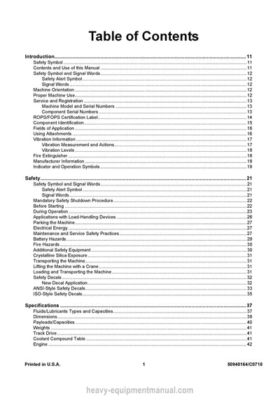 Gehl RT175 RT175 Gen:2/3 Compact Track Loader Service Manual 50940164-C PDF