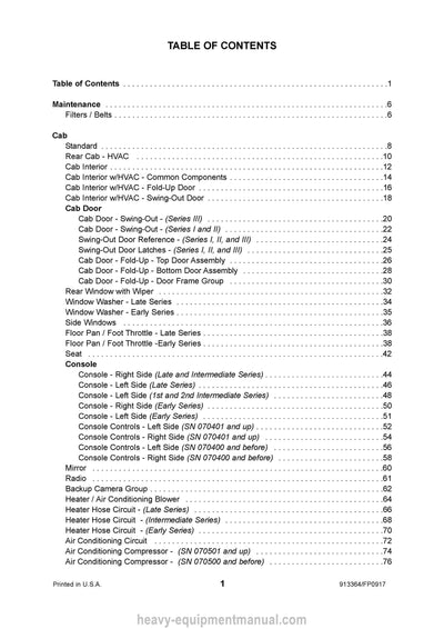 Gehl RT250 RT250 Gen3 Compact Track Loader (913364F) Parts Manual 