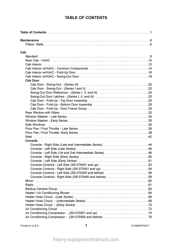 Gehl RT250 RT250 Gen3 Compact Track Loader (913364F) Parts Manual 