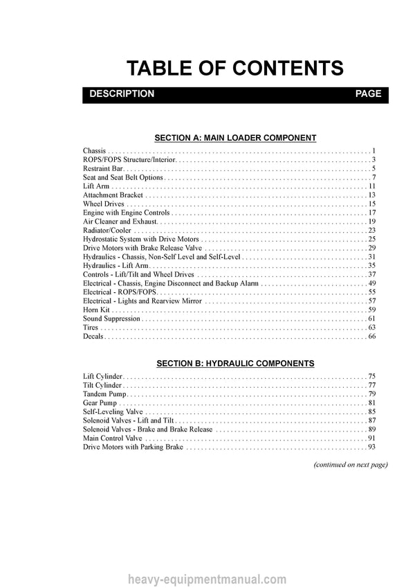 Gehl SL1640E SL1640E EU Skid Steer Loader (917374G) Parts Manual Download PDF