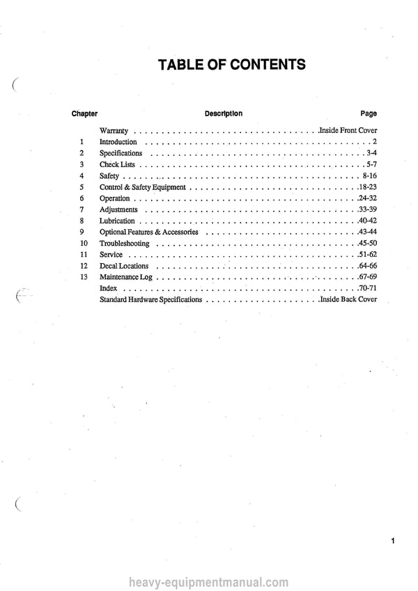 Gehl SL3515 SL3615 Skid-Steer Loader (904983A) Operator Manual PDF Download