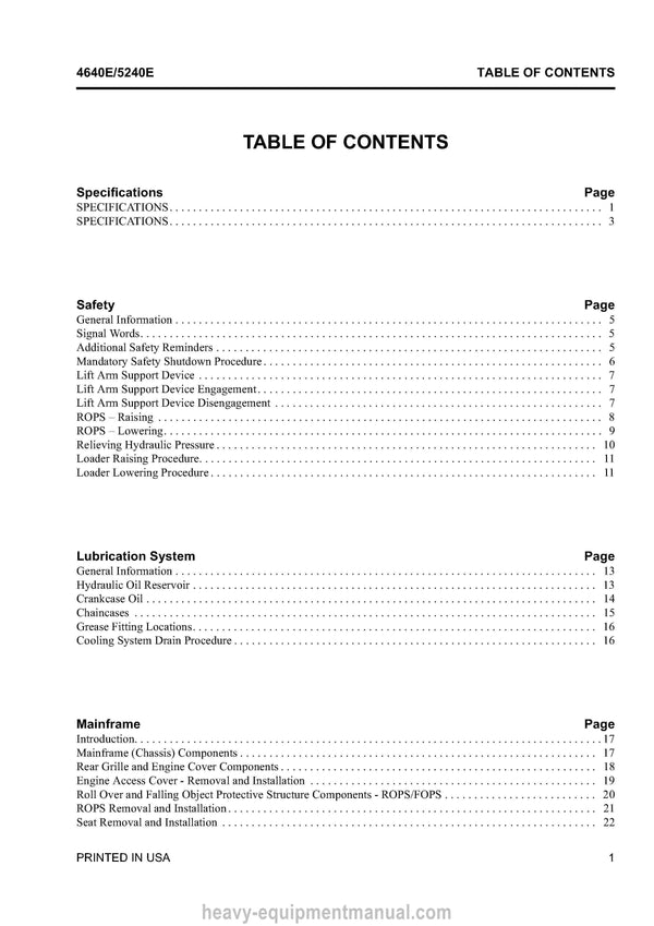 Gehl 1640E Mustang 2012 Skid Steer Loader Service Repair Manual 917400