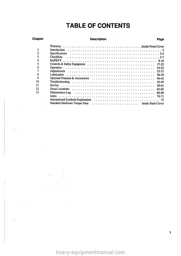 Gehl SL5620 Skid-Steer Loader (904264A) Operator Manual PDF Download
