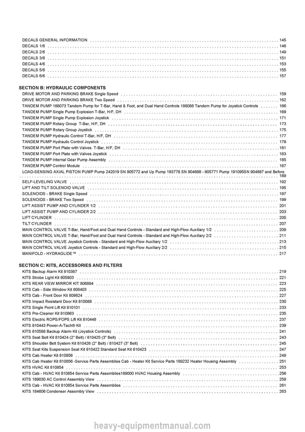 2010 Gehl SL7810E SL7810E EU Skid Steer Loader (917222) Parts Manual PDF Download