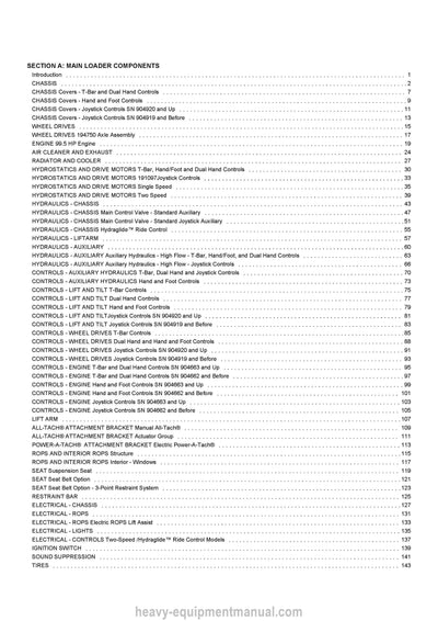 Gehl SL7810E SL7810E EU Parts Manual 917222 2010