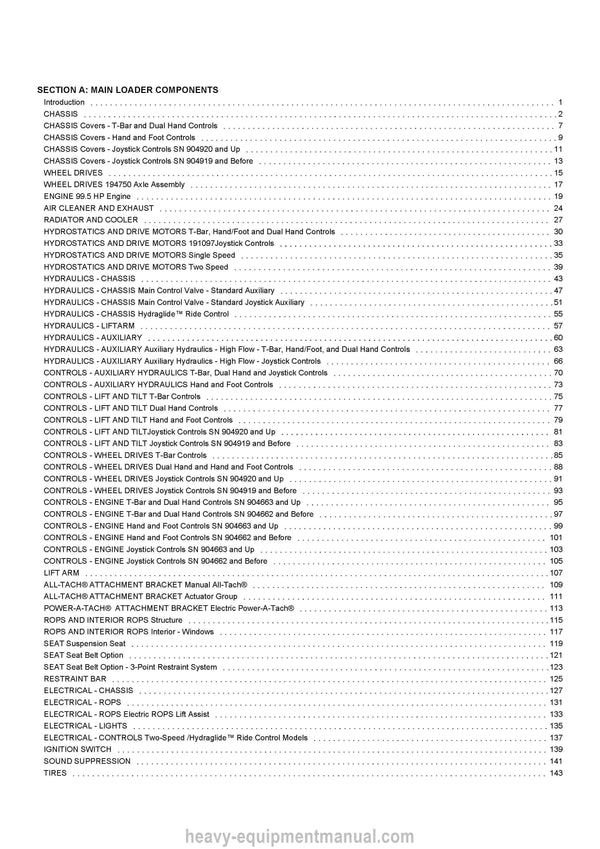 Gehl SL7810E SL7810E EU Parts Manual 917222 2010