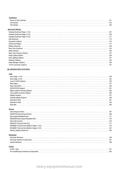 Gehl V230 Skid Loader Parts Manual 50950584A 2023