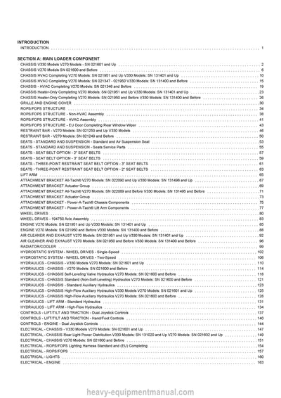 Gehl V270 V330 Parts Manual 917376 2013