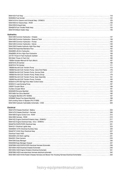 Gehl V420 Skid Steer Loader Parts Manual 50950232C 2019