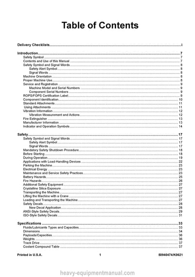 Gehl VT320 Track Loader Operator Manual 50940474K PDF Download