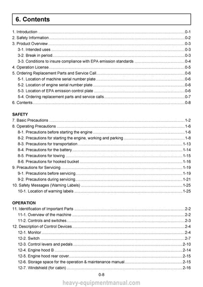Gehl Z27 Z35 Compact Excavator Operator Manual 50940101A PDF Download
