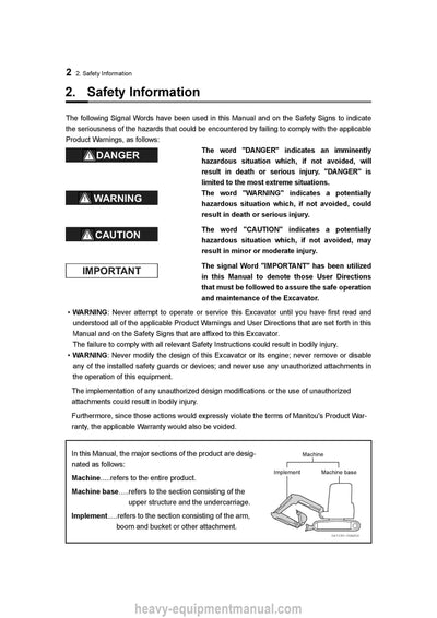 Gehl Z45 Gen2 Compact Excavator Operator Manual 50940407B PDF Download