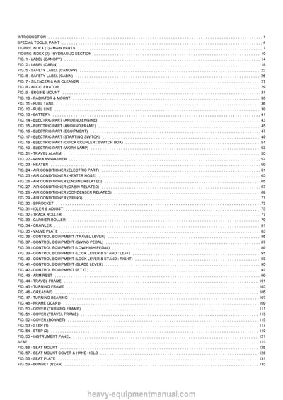 2023 Gehl Z45 Excavator (50940085) Parts Manual PDF SN 00700 and Before