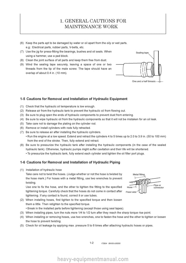 Gehl Z80 800Z Compact Excavator Service Repair Manual 50940113-A