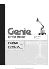 Genie Z-34/22N Articulated Boom Lift Service Manual Download PDF