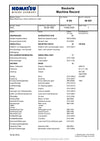 Komatsu H85(DEU) Mini Excavator Parts Manual SN 49051