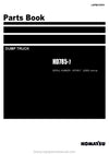 Komatsu HD785-7(IDN) Rigid Dump Truck Parts Manual SN J20001-J20466
