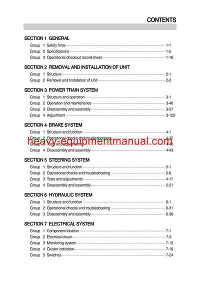 Hyundai 100 120 135 160D-7 Forklift Truck Workshop Service Repair Manual